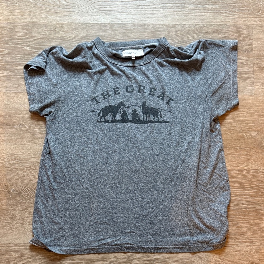 THE GREAT. Cowboy t shirt